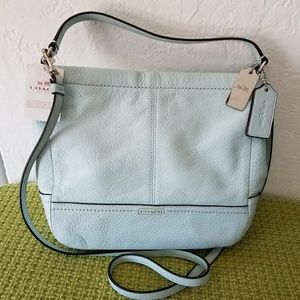 new coach light green Authentic convertible bag